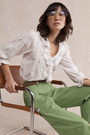 Sierra Blouse - Ivory Embroidered