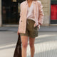 Maisie Double Breasted Blazer - Dusky Pink