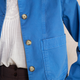 Mia Cropped Jacket - Coastal Blue