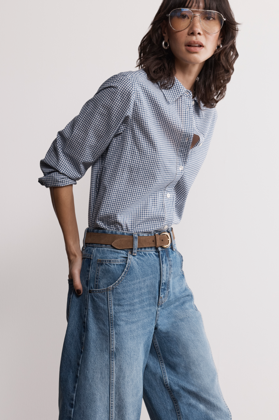 Elma Shirt - Midnight Gingham