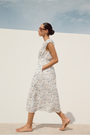 Maddison Dress - Ivory Paisley