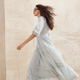 Georgina Dress - Sage Green/Ivory Stripe