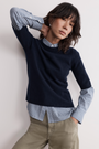 Caley Knitted Top - Midnight