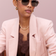 Maisie Double Breasted Blazer - Dusky Pink