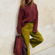 Liana Chunky Funnel Neck Jumper - Deep Fig