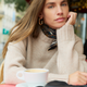 Liana Chunky Crew Neck Jumper - Taupe