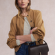 Hallie Collarless Jacket - Toffee
