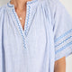 Georgie Dress - Blue/Ivory Stripe