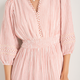 Georgina Dress - Terracotta/White Stripe