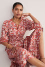 Georgina Dress - Warm Clay Layered Ditsy