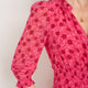 Grace Silk Blend Dress - Raspberry Wandering Daisy