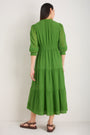 Grace Silk Blend Dress - Fern Green