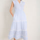 Jacinda Dress - Sky Blue/White Stripe