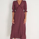 Jamie Dress - Merlot Seed Print
