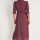 Jamie Dress - Merlot Seed Print