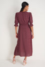 Jamie Dress - Merlot Seed Print