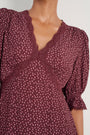 Jamie Dress - Merlot Seed Print