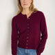 Katie Cashmere Cardigan - Deep Fig