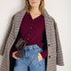 Katie Cashmere Cardigan - Deep Fig