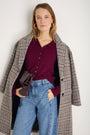 Katie Cashmere Cardigan - Deep Fig