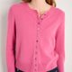 Katie Cashmere Cardigan - Pink