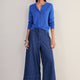 Katie Wool Cotton Cardigan - Soft Cobalt
