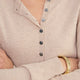 Katie Wool Cotton Cardigan - Taupe Marl