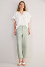 Kaya Cargo Barrel Jean - Olive Stripe