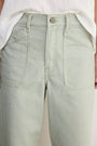 Kaya Cargo Barrel Jean - Olive Stripe