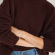 Liana Chunky Crew Neck Jumper - Espresso
