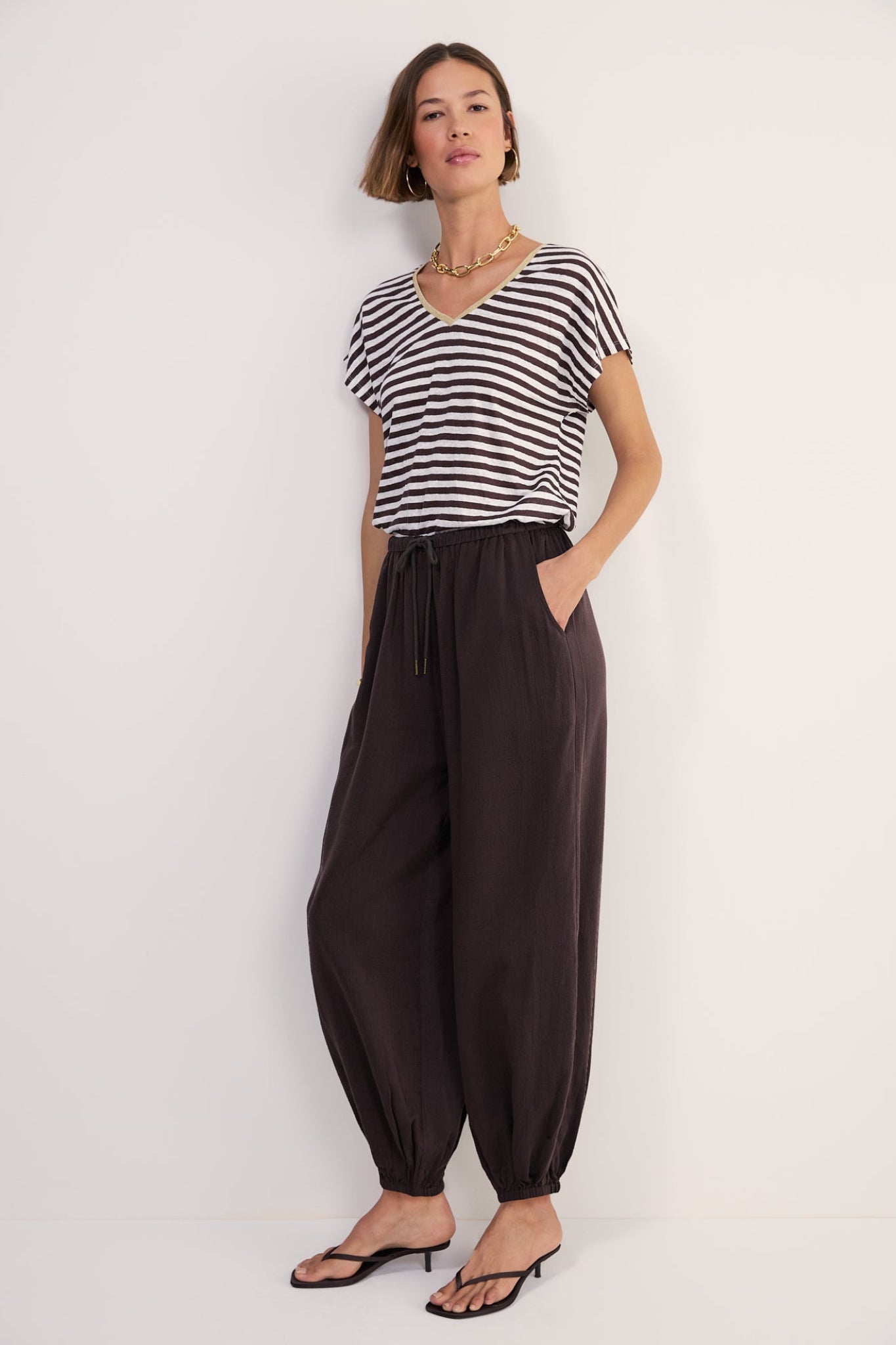 Lola Harem Trouser - Cocoa