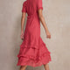 Lyra Silk Dress - Berry Crush