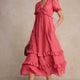 Lyra Silk Dress - Berry Crush