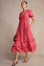 Lyra Silk Dress - Berry Crush