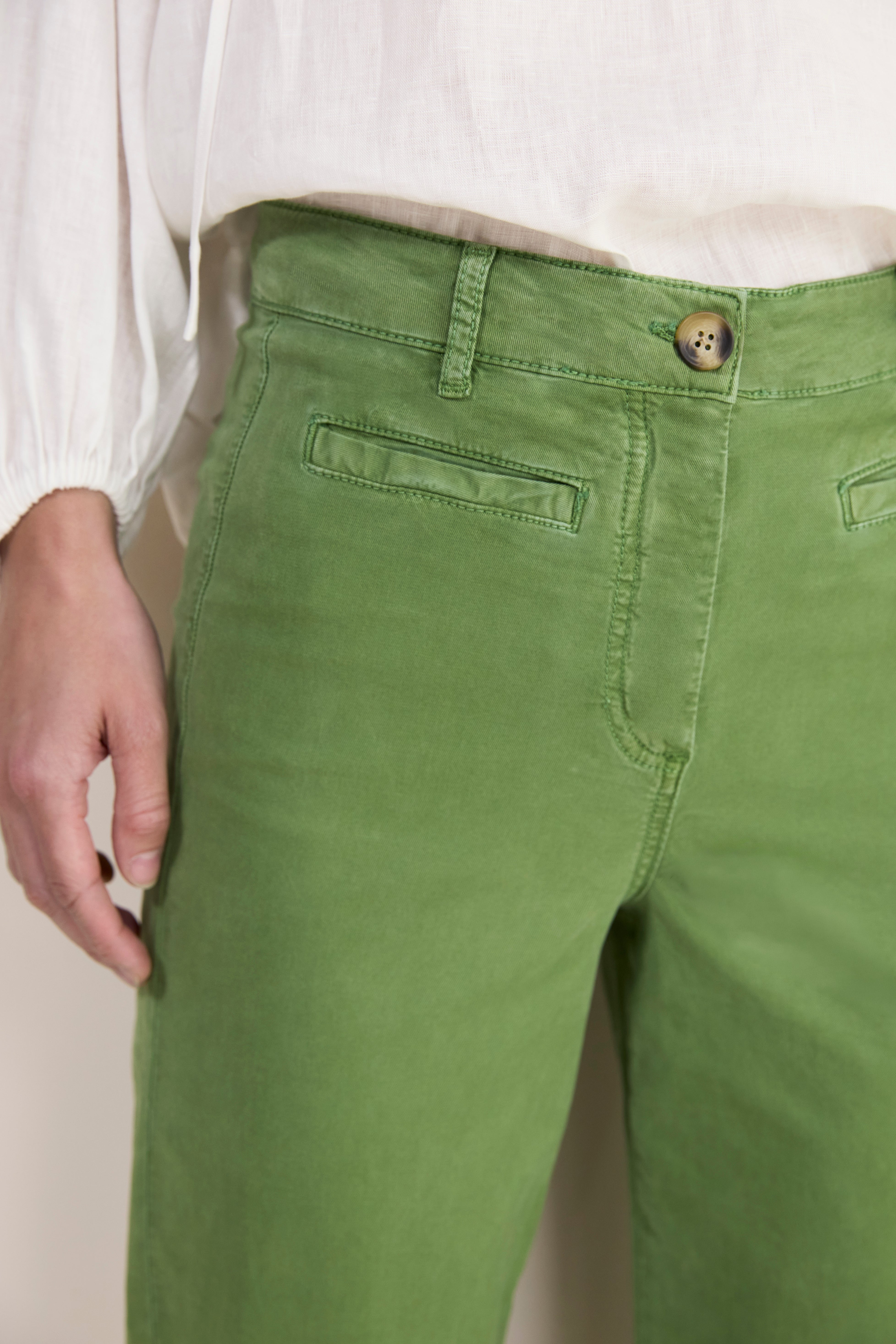 Marianne Chino Trouser - Olive
