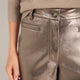 Marianne Faux Leather Trouser - Bronze