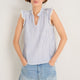 Marlow Top - Blue/Ivory Stripe