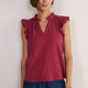 Marlow Top - Sangria Red