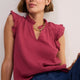 Marlow Top - Sangria Red