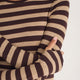 Marnie Long Sleeve Jersey Top - Metallic Stripe