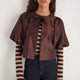 Marnie Long Sleeve Jersey Top - Metallic Stripe