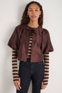 Marnie Long Sleeve Jersey Top - Metallic Stripe