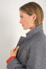 Melanie Dogtooth Blazer - Midnight/Stone Check