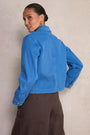 Mia Cropped Jacket - Coastal Blue