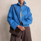 Mia Cropped Jacket - Coastal Blue
