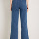 Mollie Patch Pocket Flare Jean - Mid Wash