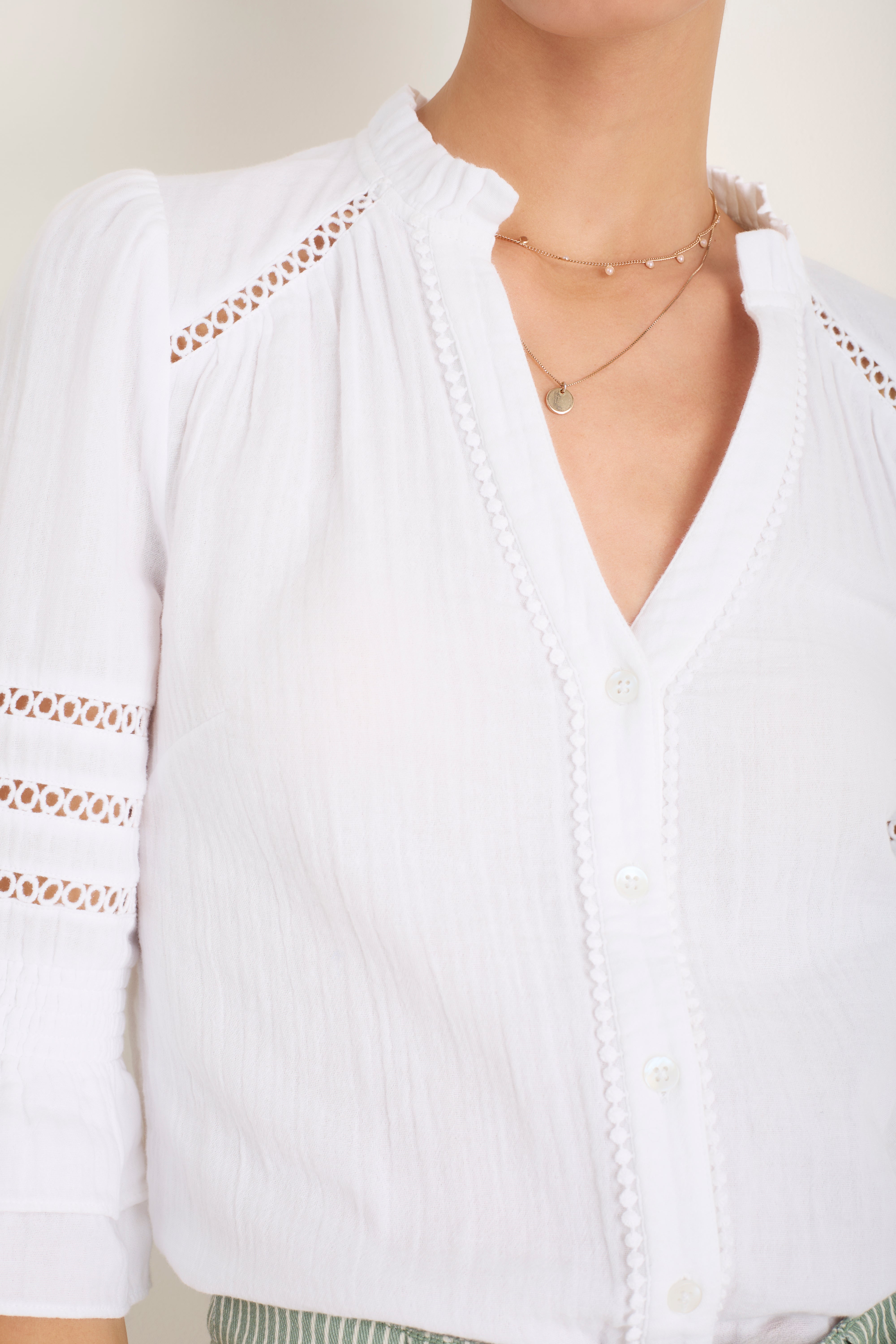 Parker Blouse - White