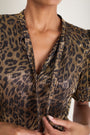 Paulina Dress - Leopard Metallic