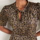 Paulina Dress - Leopard Metallic