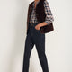 Riley Blouse - Tan/Midnight Check
